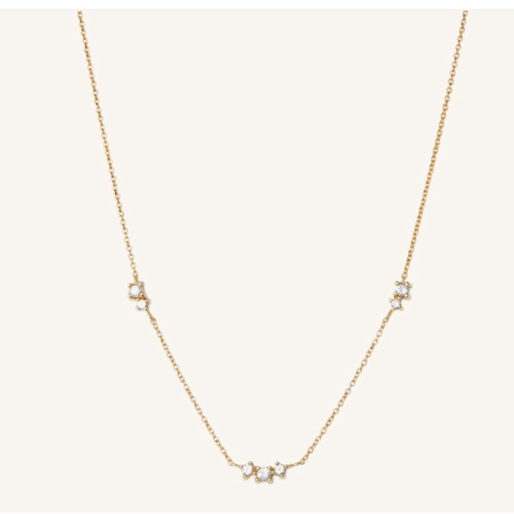 Mejuri Floating Sapphire Necklace